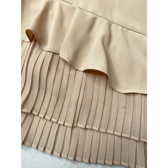 ZARA Ruffle Hem Flutter Sleeve Top Size Small - Picture 7 of 7